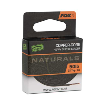 Ледкор с медной цепью Fox Edges Naturals Copper-Core 50lb 7m